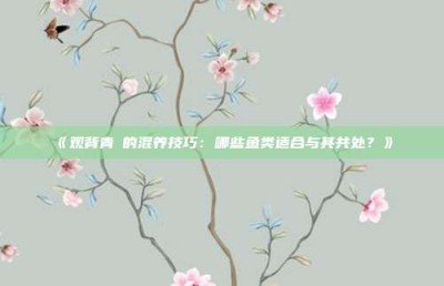 ‌《观背青鳉的混养技巧：哪些鱼类适合与其共处？》‌